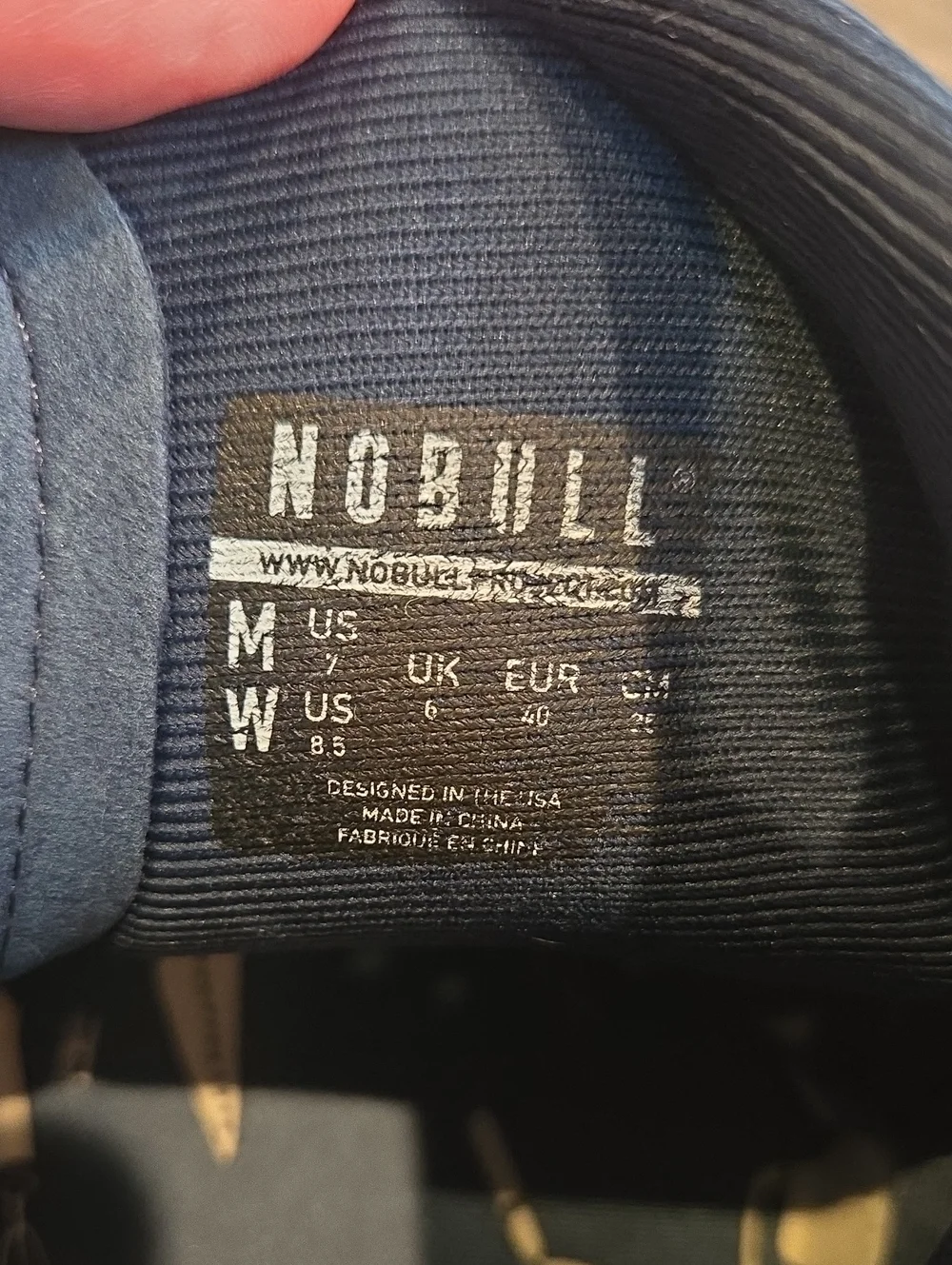 NOBULL Dark Floral Gum Trainer High-Top - Navy - SZ Women's 8.5/Men's 7